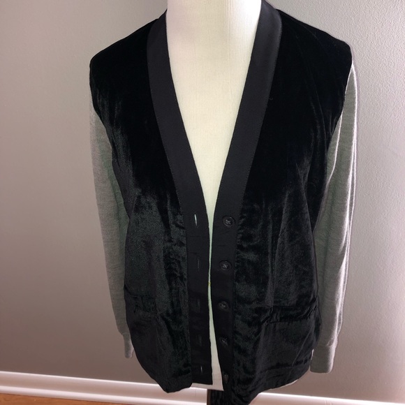 Like new jcrew tan and black cardigan size small - Picture 2 of 7